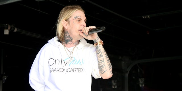 Aaron Carter gives a performance months before his death.