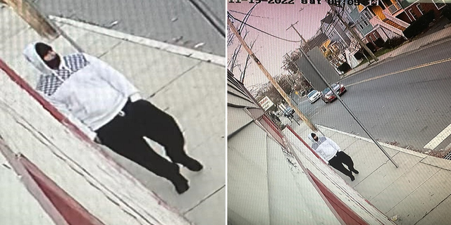 Christopher Francisquini is shown here walking along Quinnipiac Ave. in New Haven, Connecticut around 4 p.m. on Friday, Nov. 18, the Naugatuck Police Department says.