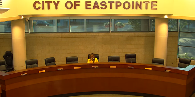 Mayor Monique Owens sitting alone during a meeting on Sept. 6, 2022.