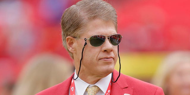 Clark Hunt, owner of the Chiefs, before the Buffalo Bills game at Arrowhead Stadium on Oct. 16, 2022, in Kansas City, Missouri.