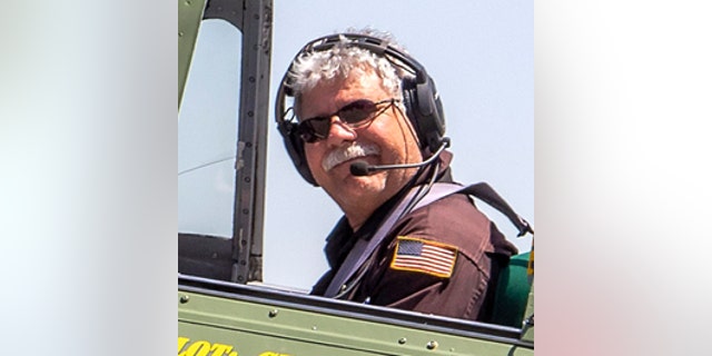 Craig Hutain was flying the P-63 Kingcobra.