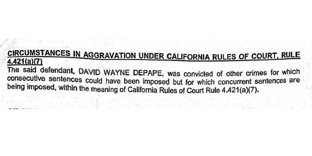 Court documents reference prior convictions of David DePape.