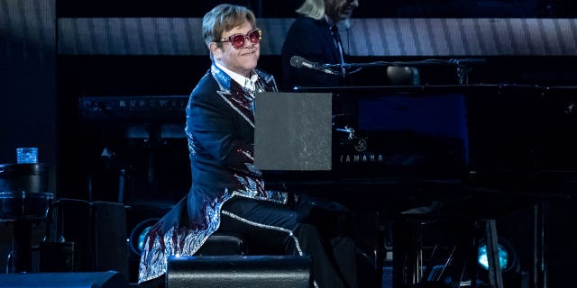 Elton John playing in LA during his final farewell tour.