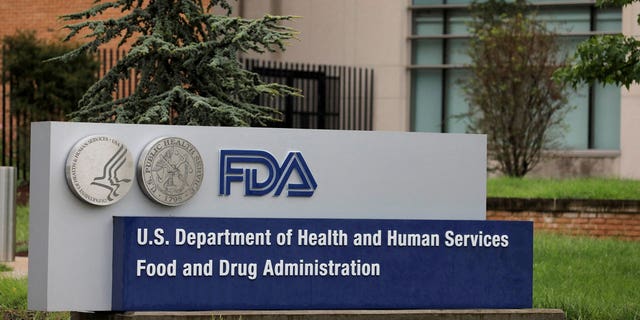 Sign is seen outside the Food and Drug Administration (FDA) headquarters in White Oak, Maryland, on Aug. 29, 2020.