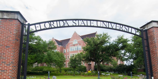 The entrance to Florida State University in Tallahassee, Fla.