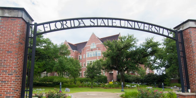 The entrance to Florida State University in Tallahassee, Fla.