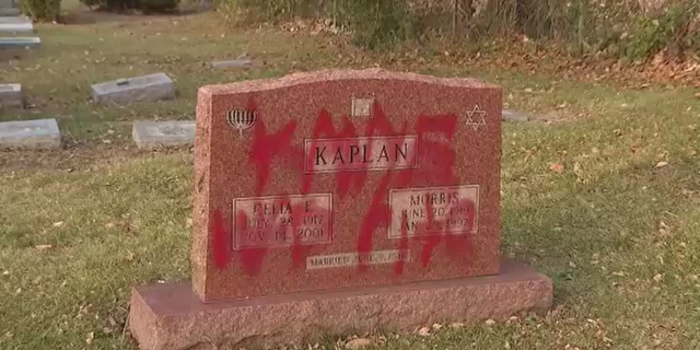 Several headstones at the AM Echod Cemetery in Waukegan, Illinois, were vandalized with antisemitism.