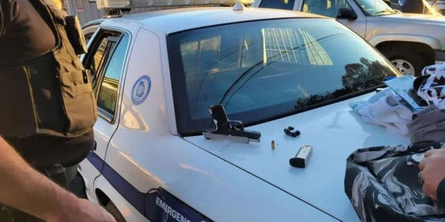 College Park, Georgia, police apprehended two suspects following a car chase on Monday.