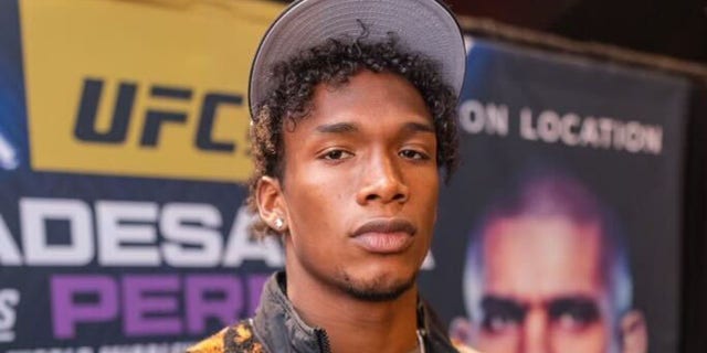 Garrett Wilson appears at UFC 281 at Madison Square Garden in New York City.