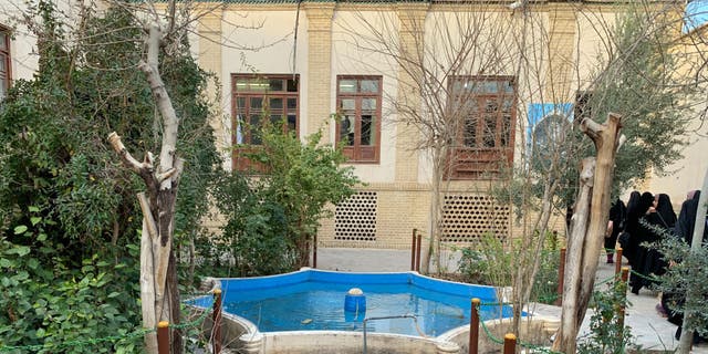 A fountain stands in the courtyard of the house of Grand Ayatollah Ruhollah Khomeini Jan. 1, 2019. Khomeini was the leader of the Islamic revolution in Iran, which led to the overthrow of the monarchy and the establishment of the Islamic Republic. Khomeini's house was converted into a museum after his death in 1989.