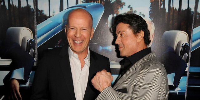 Sylvester Stallone, right, touched upon his relationship with Bruce Willis in a new interview.