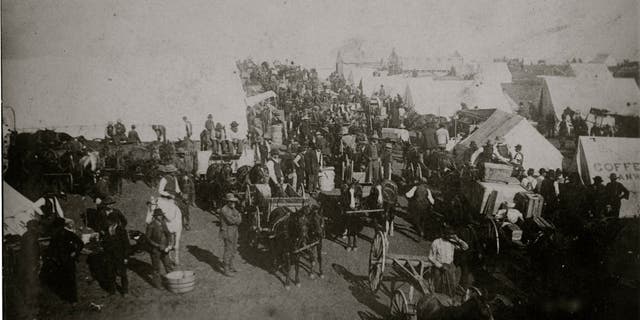 Guthrie, Indian Territory, Land Rush 1889 — Oklahoma Sooners Land Rush. "Although apparently never officially designated as such by statute or resolution, Oklahoma has since been known as the Sooner State."