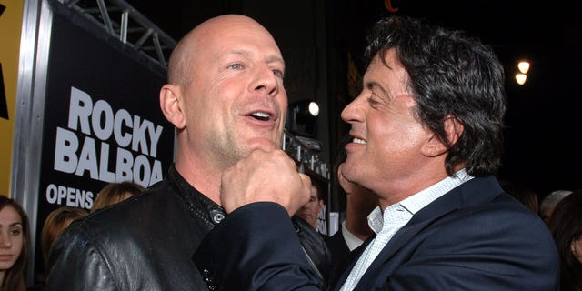 Bruce Willis, left, and Sylvester Stallone went through a rocky period in 2013.