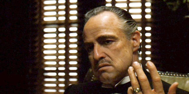 Marlon Brando as Vito Corleone in "The Godfather." He won best actor for the film in 1973, but turned down the award and had Sacheen Littlefeather deliver his refusal for him.