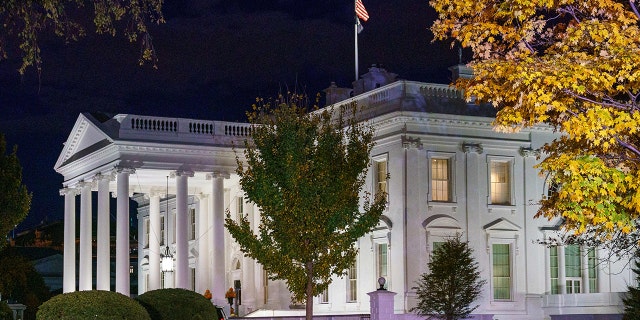 The White House is seen in Washington, DC on November 15, 2021.