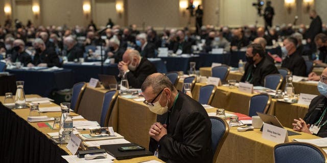 Bishops gather during the U.S. Conference of Catholic Bishops on Nov. 16, 2021, in Baltimore, Maryland.