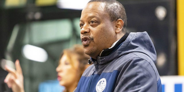 Ald. Roderick Sawyer, one of three aldermen seeking to unseat Mayor Lori Lightfoot, on March 30, 2022. (Brian Cassella/Chicago Tribune/Tribune News Service via Getty Images)