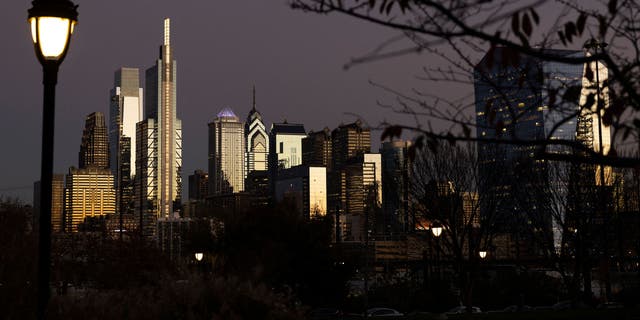 A view of the Philadelphia skyline on Nov. 7, 2022.