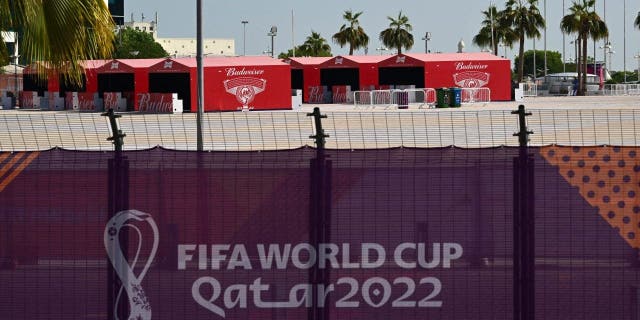 FIFA World Cup: Qatar reverses decision on selling alcohol in stadiums 2 days before games begin Budweiser beer kiosks are pictured at the Khalifa International Stadium in Doha on Nov. 18, 2022, ahead of the Qatar 2022 World Cup soccer tournament.