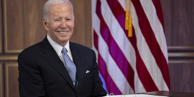 President Joe Biden speaks at a National Economic Council roundtable at the White House on November 18th, 2022. 