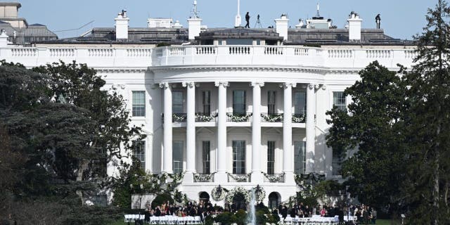Guests arrive on the South Lawn of the White House in Washington, DC, for the wedding of Naomi Biden, 28, granddaughter of President Biden, and Peter Neal, 25, on Nov. 19, 2022.