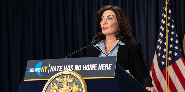 Governor Kathy Hochul, D-N.Y., floated banning gas stoves during a speech in New York from November