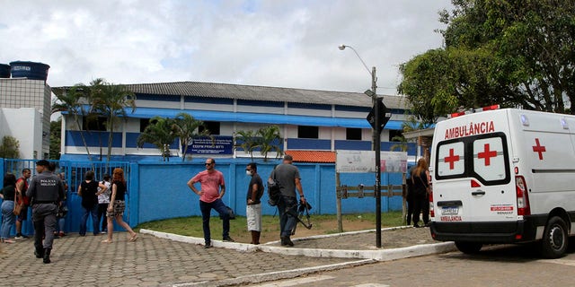 Prima Beati Public School, one of two schools where a shooting occurred in Aracruz, Espiritu Santo state, Brazil, on November 25, 2022.