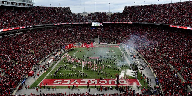 A view of Ohio Stadium before a game between the Ohio State Buckeyes and Purdue Boilermakers Nov. 13, 2021, in Columbus, Ohio. 