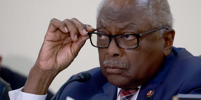 Rep. James E. Clyburn (D-SC)  conducts a hybrid hearing held by the House Select Subcommittee on the Coronavirus Crisis in the Rayburn House Office Building on June 14, 2022 in Washington, D.C.