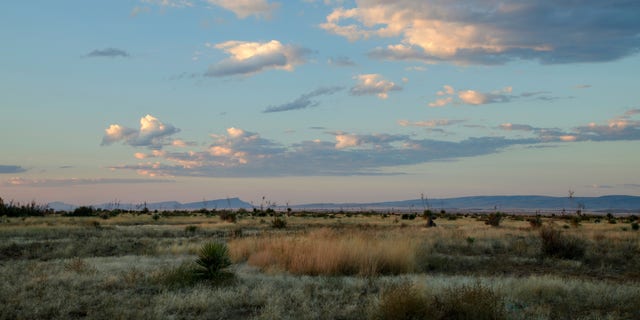 The landscape in Marfa, West, which is just south of Wednesday's earthquake. 