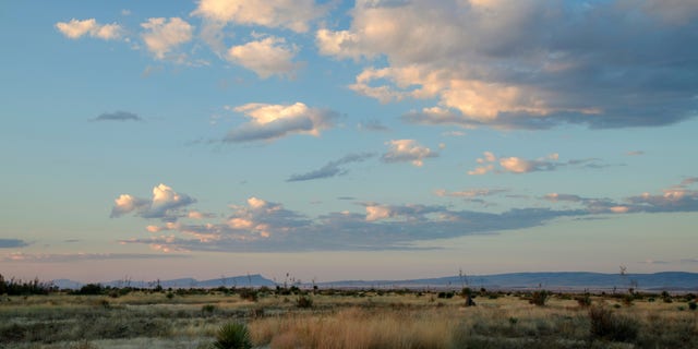 The landscape in Marfa, West, which is just south of Wednesday's earthquake.