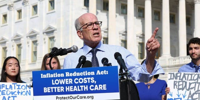 Rep. Peter Welch, D-Vt., joins Protect Our Care to speak during a press conference on Sept. 21, 2022, in Washington, D.C. 