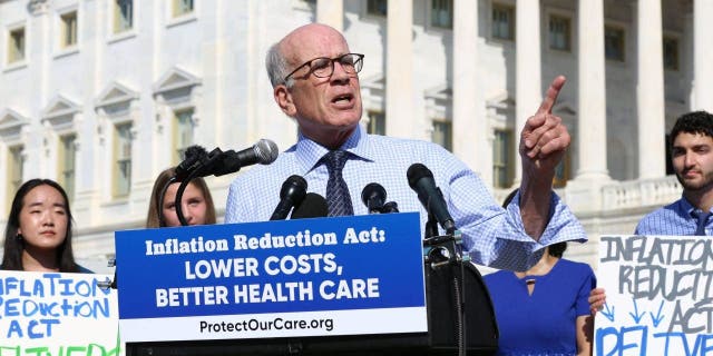 Rep. Peter Welch, D-Vt., joins Protect Our Care to speak during a press conference on Sept. 21, 2022, in Washington, D.C.