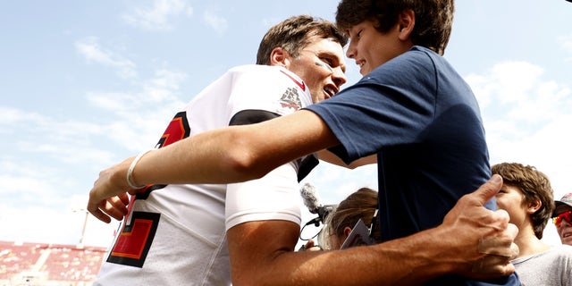 Jack Brady was there to support his father Tom Brady earlier this year when the Tampa Bay Buccaneer's played the Green Bay Packers.