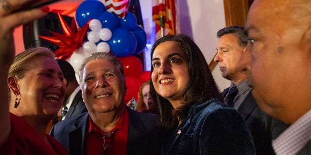 Rep. Nicole Malliotakis, R-N.Y., celebrates her re-election to the 11th Congressional district on November 8, 2022, in Staten Island, New York. 