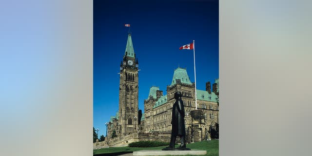 Parliament building in Ottawa, Ontario, Canada