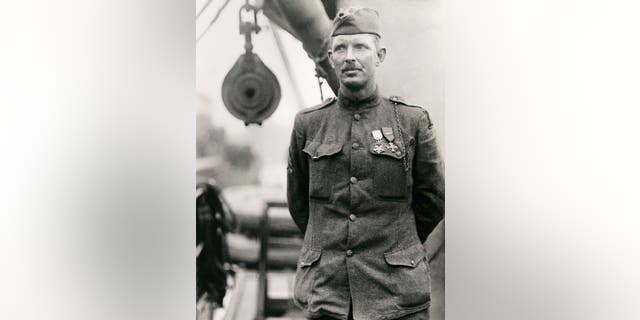 World War I hero Alvin C. York. "He outfought the machine-gun battalion with his rifle and automatic pistol," enthused Canadian war correspondent George Pattullo in the Saturday Evening Post. 