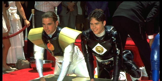 Jason David Frank is pictured with Johnny Yong Bosch in 1995.