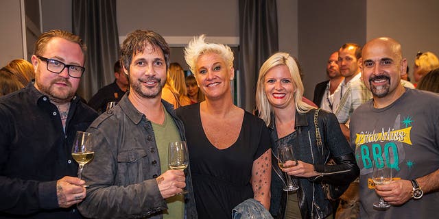 Chefs (from left to right) Jamie Bissonnette, Ken Oringer, Anne Burrell, Lindsay Slaby and Jay Hajj attend the Wines from Spain Party at the 34th Annual Food and Wine Classic in Aspen - Day 1 on June 16, 2016, in Aspen, Colorado. 