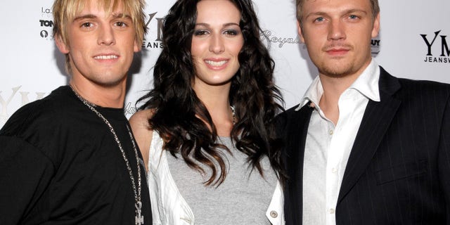 Aaron, Angel, and Nick Carter are pictured together. They also had an additional sister Leslie who passed away in 2012.