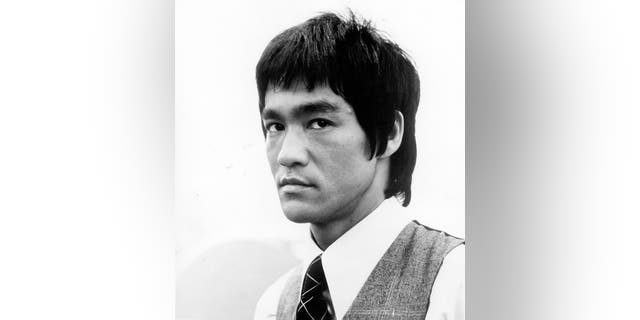 Bruce Lee acting in a film still in a scene from the movie ‘Enter The Dragon’ which premiered after his death in 1973.