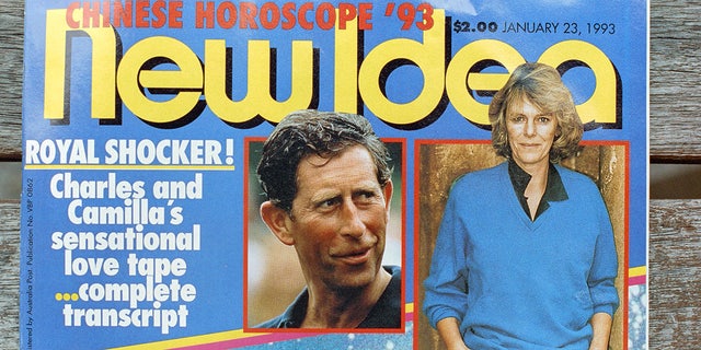 The front page of the weekly magazine New Idea, dated Jan. 13, 1993, which published a transcript believed to be a taped conversation between Prince Charles and his friend of 20 years, Camilla Parker Bowles. Dubbed "Camillagate," the tape was said to be the reason Princess Diana ended her marriage with Prince Charles.