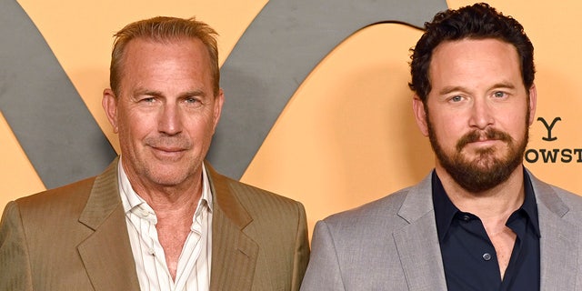 Cole Hauser, right, stars as Rip Wheeler, the son-in-law to Kevin Costner's John Dutton.