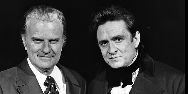 Minister Billy Graham has left, reporting on "The Johnny Cash Show," circa 1971. They remained close until Cash's death.