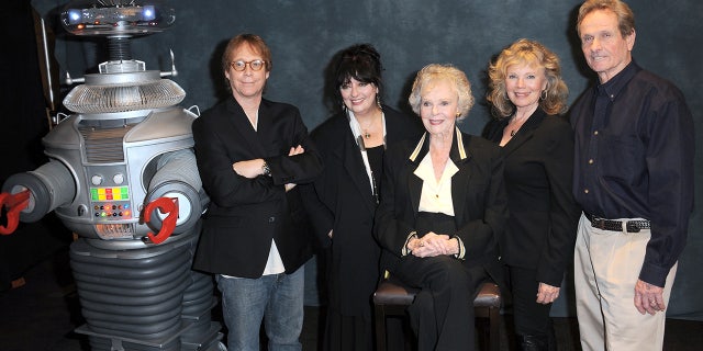 The cast of "Lost In Space" at The Hollywood Show held at The Westin Hotel LAX on Jan. 24, 2015, in Los Angeles.