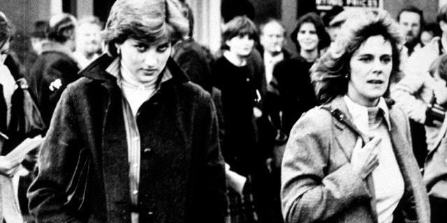 Lady Diana Spencer and Camilla Parker Bowles at Ludlow Races where Prince Charles is competing, circa 1980. Diana would later say, "There were three of us in this marriage, so it was a bit crowded."