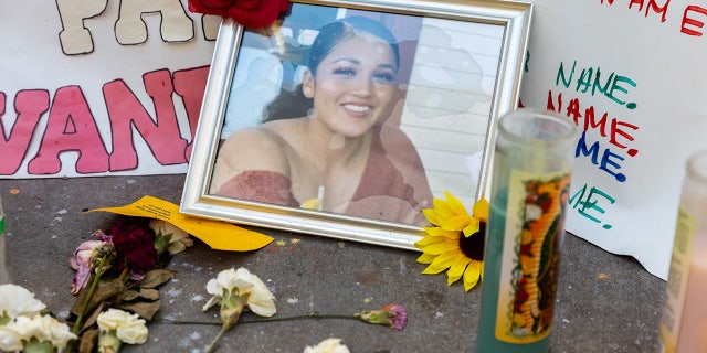 A picture of Army Spc. Vanessa Guillen is seen in Washington, D.C., July 14, 2020. Investigators said SPC Guillen was killed in an arms room at Fort Hood by another soldier, Aaron Robinson.