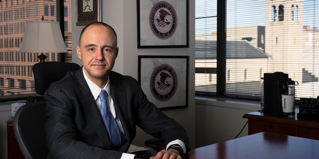 U.S. Attorney for DC Matthew Graves poses for a portrait in his office in Washington, DC on February 25, 2022. 
