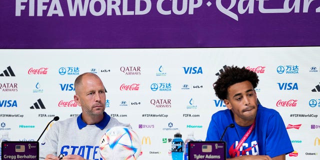 Gregg Berhalter and Tyler Adams faced unusual questions during a press conference in Doha, Qatar, on Monday, November 28, 2022, one day before their match with Iran.