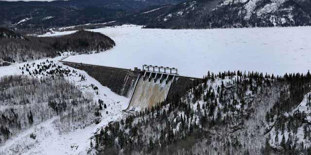 Hydro-Québec's Bersimis-2 dam in Baie Comeau, Québec, is pictured on Jan. 20, 2018. An employee at Hydro-Québec has been accused of sending trade secrets to China by Canadian police.